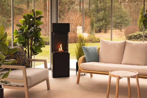 ARCTICON BLACK AUTOMATIC BEV® FIREPLACE Net Zero fireplace with the BEV Technology®