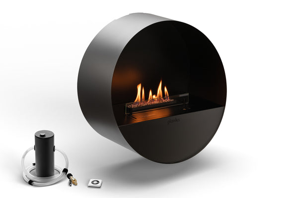 BUBBLE WALL & FLOOR AUTOMATIC ETHANOL FIREPLACE Net Zero fireplace with BEV Technology®