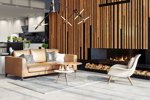 PANORAMA ISLAND WITH AUTOMATIC BEV® BURNER Net Zero fireplace with BEV Technology®