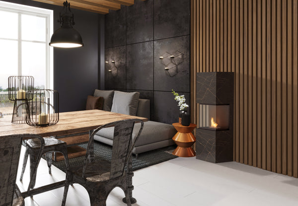 Rock Fireplace