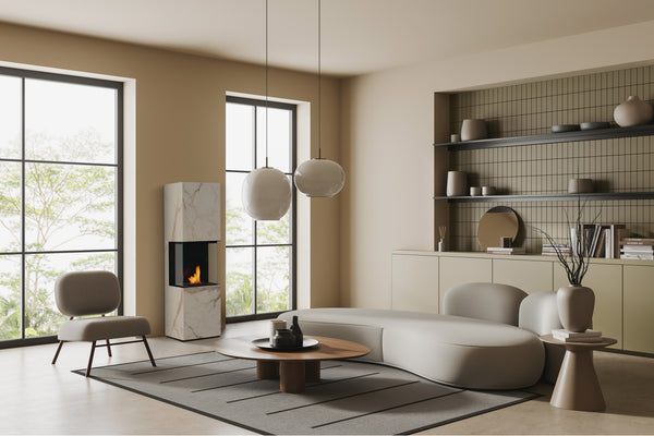 Rock Fireplace