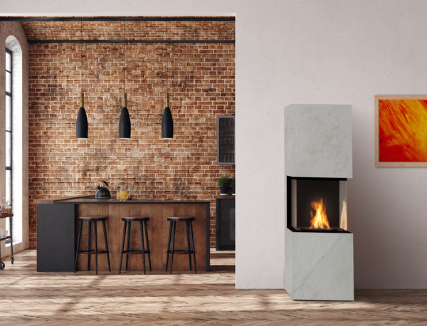Rock Fireplace