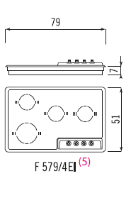 BUILT-IN ELECTRIC INDUCTION HOB HOB - F 579/4EI