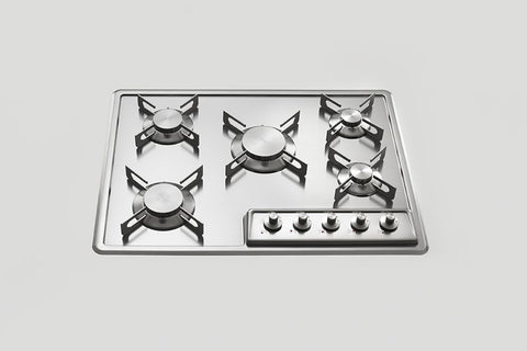 BUILT-IN STAINLESS STEEL HOB - F 569/5G